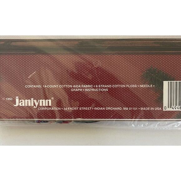 Vtg Janlynn A Beary Merry Christmas Counted Cross Stitch Kit Bears 1983 Sealed - Picture 4 of 5